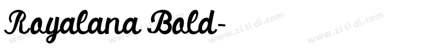 Royalana Bold字体转换